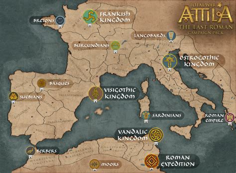 total war attila map|The Last Roman Campaign Pack.